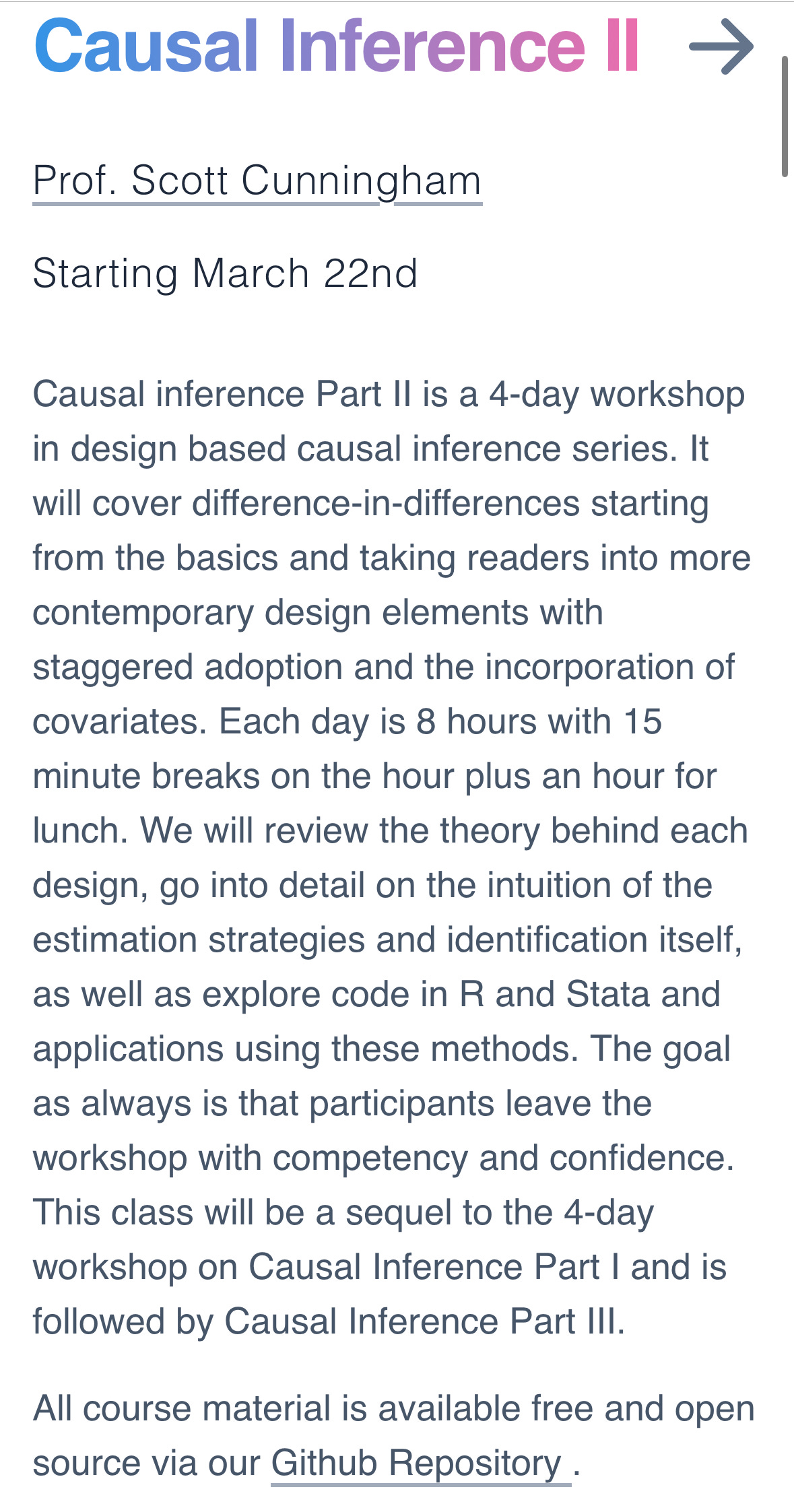 Three announcements: a new diff in diff practitioners guide, a new Workshop Begins March 22, and Harvard University