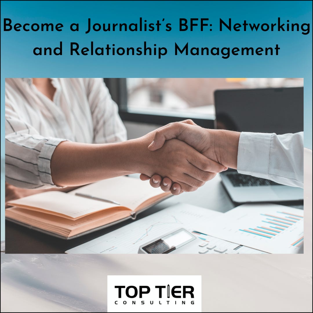 RSVP for Our Next Group Workshop: How to Network with Journalists (date has  been changed!)