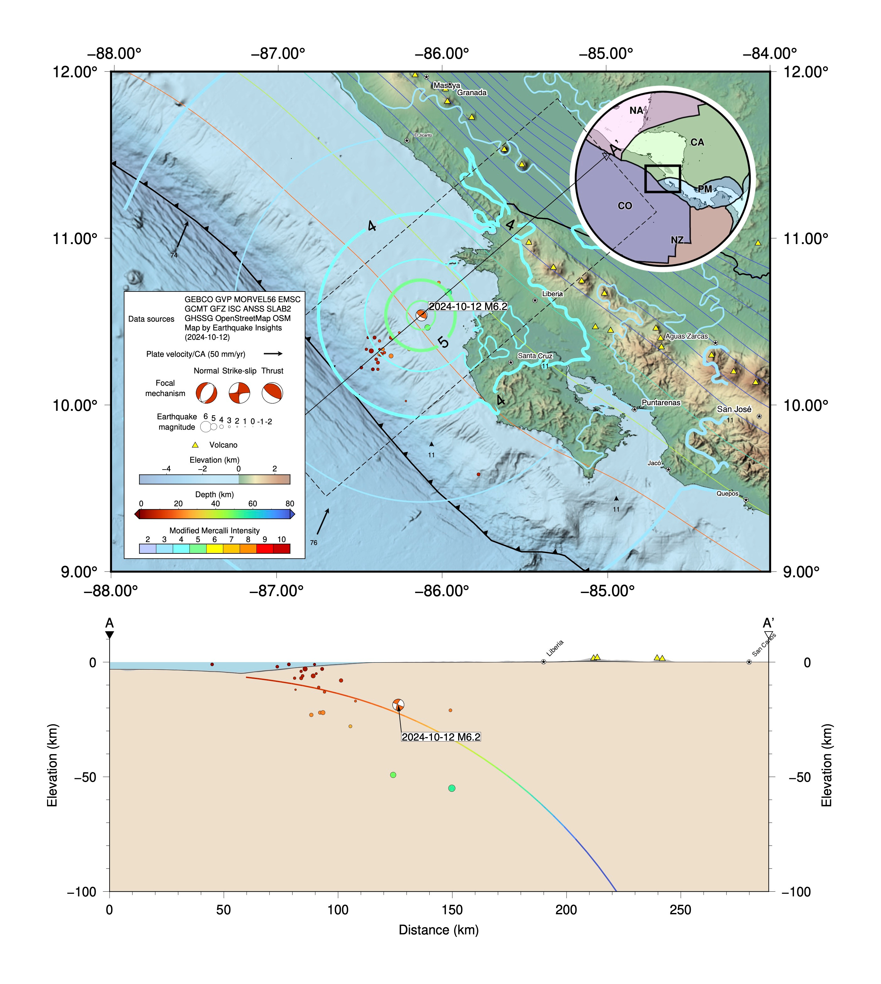 Strongest earthquake costa rica