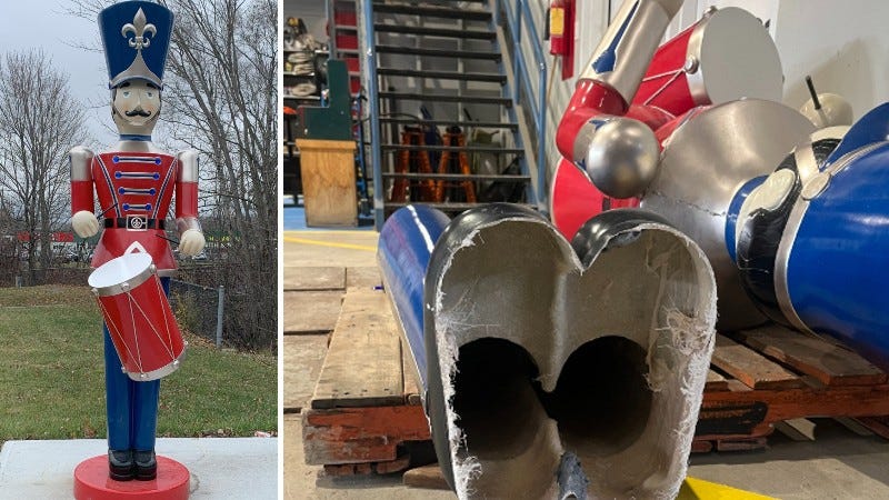 Man down: Toy soldier trashed