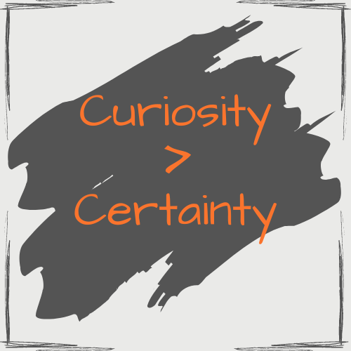 Curiosity > Certainty logo