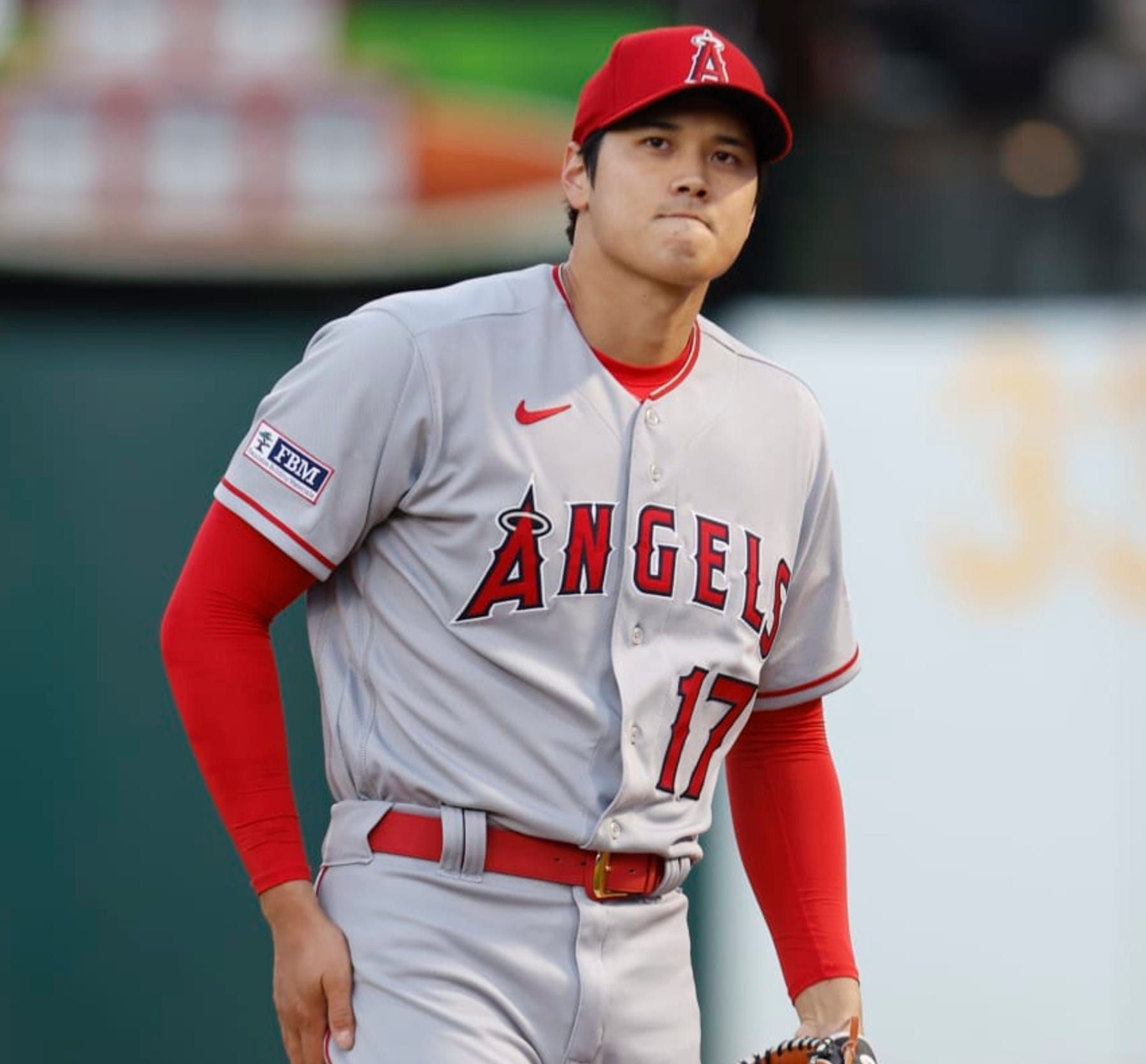 Why are the Angels wearing jersey patches with 'FBM' on them