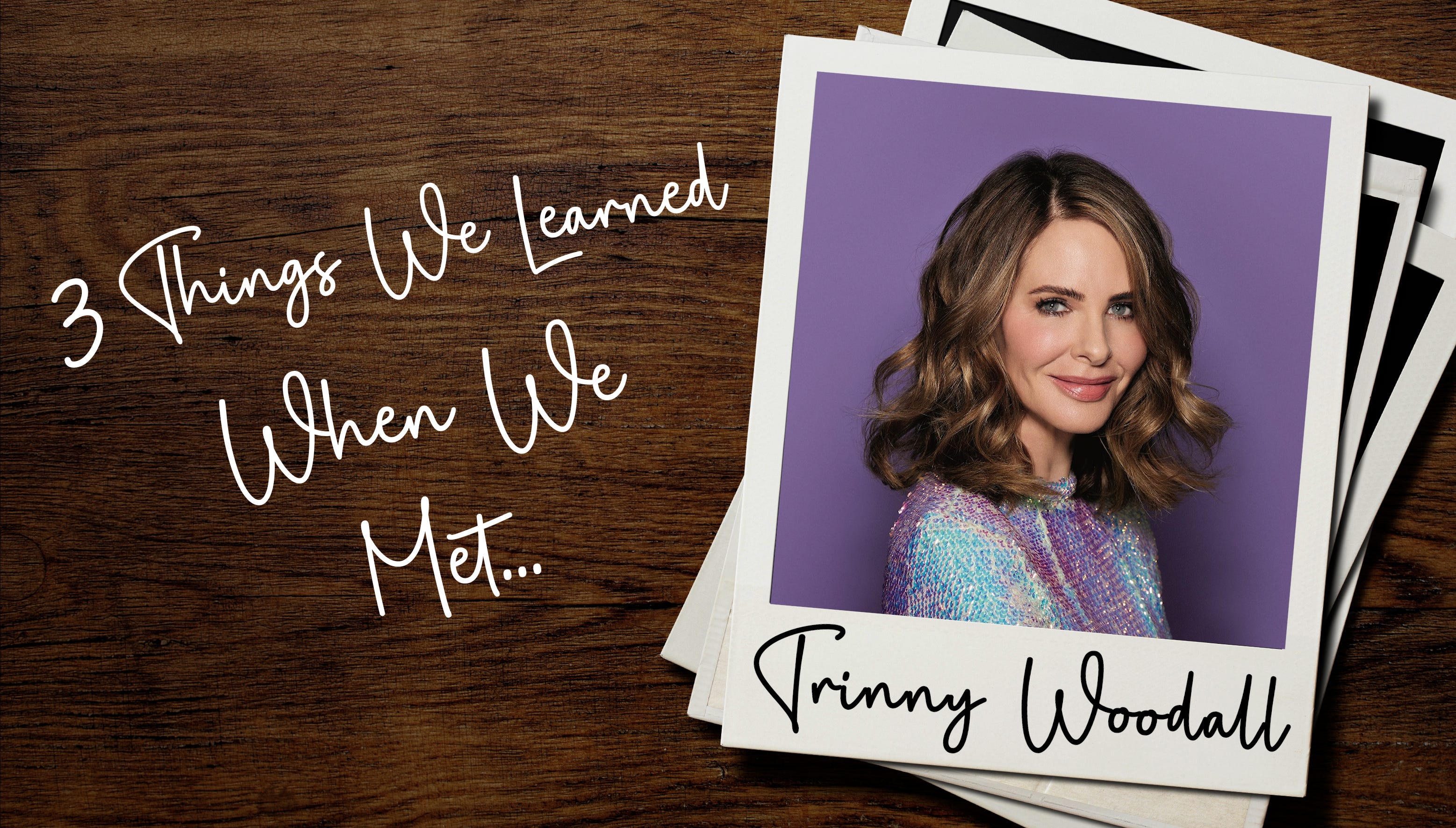 Beauty guru Trinny Woodall's wellness secrets are as chic as expected