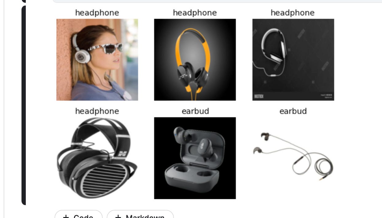 Headphones vs. earbuds classification results