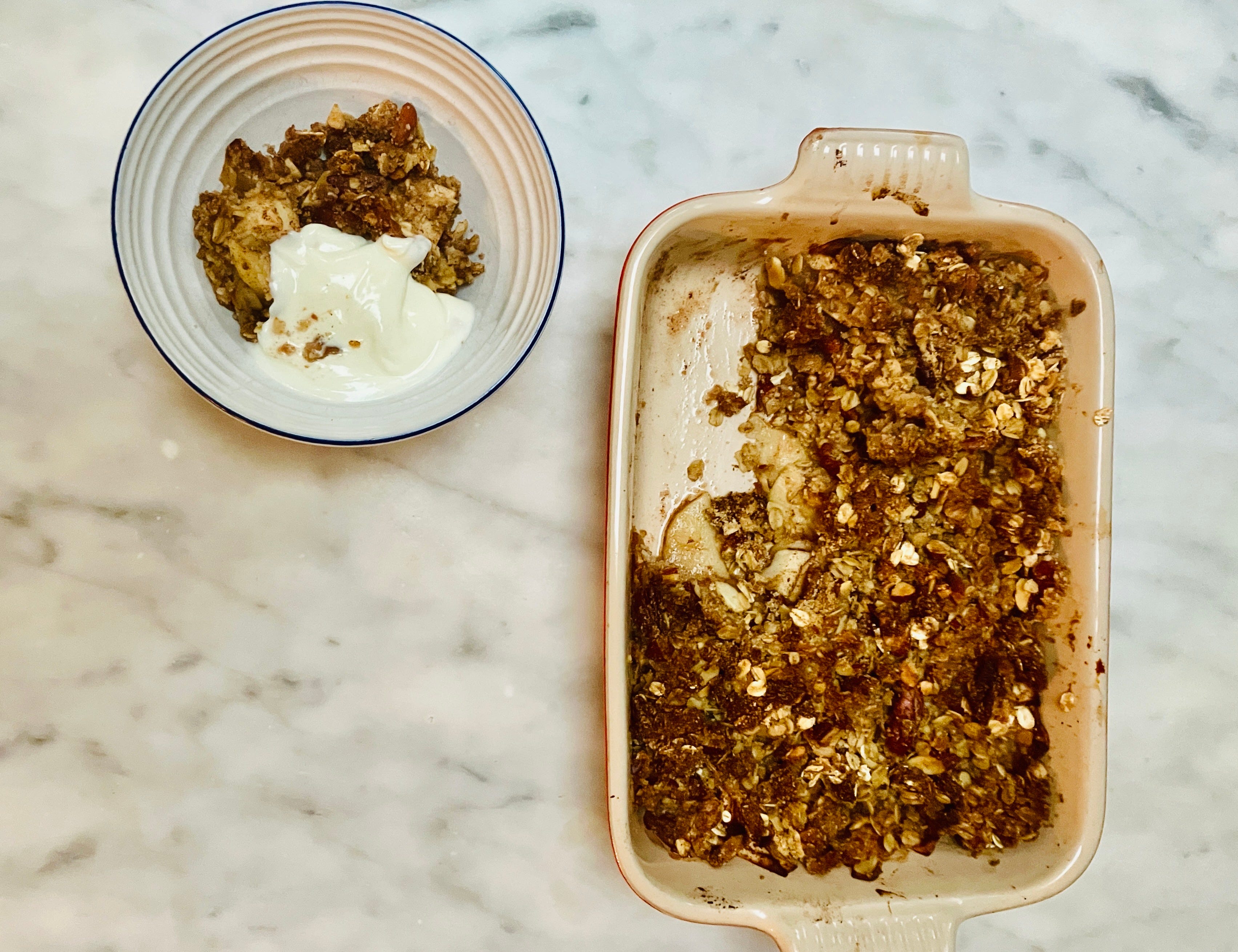 apple crumble brekkie Hurley Girl Farm