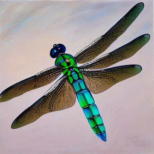 Big Blue Sky Dragonfly, Keith Aron