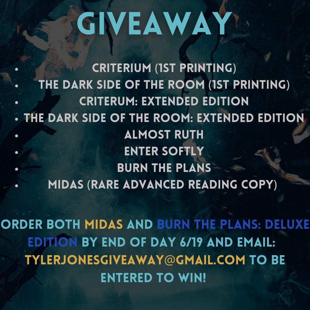 MIDAS + BURN THE PLANS Preorder GIVEAWAY!