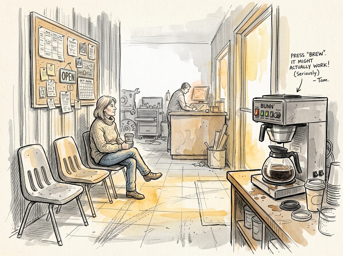 Illustration of cascading software failures in AI-generated systems