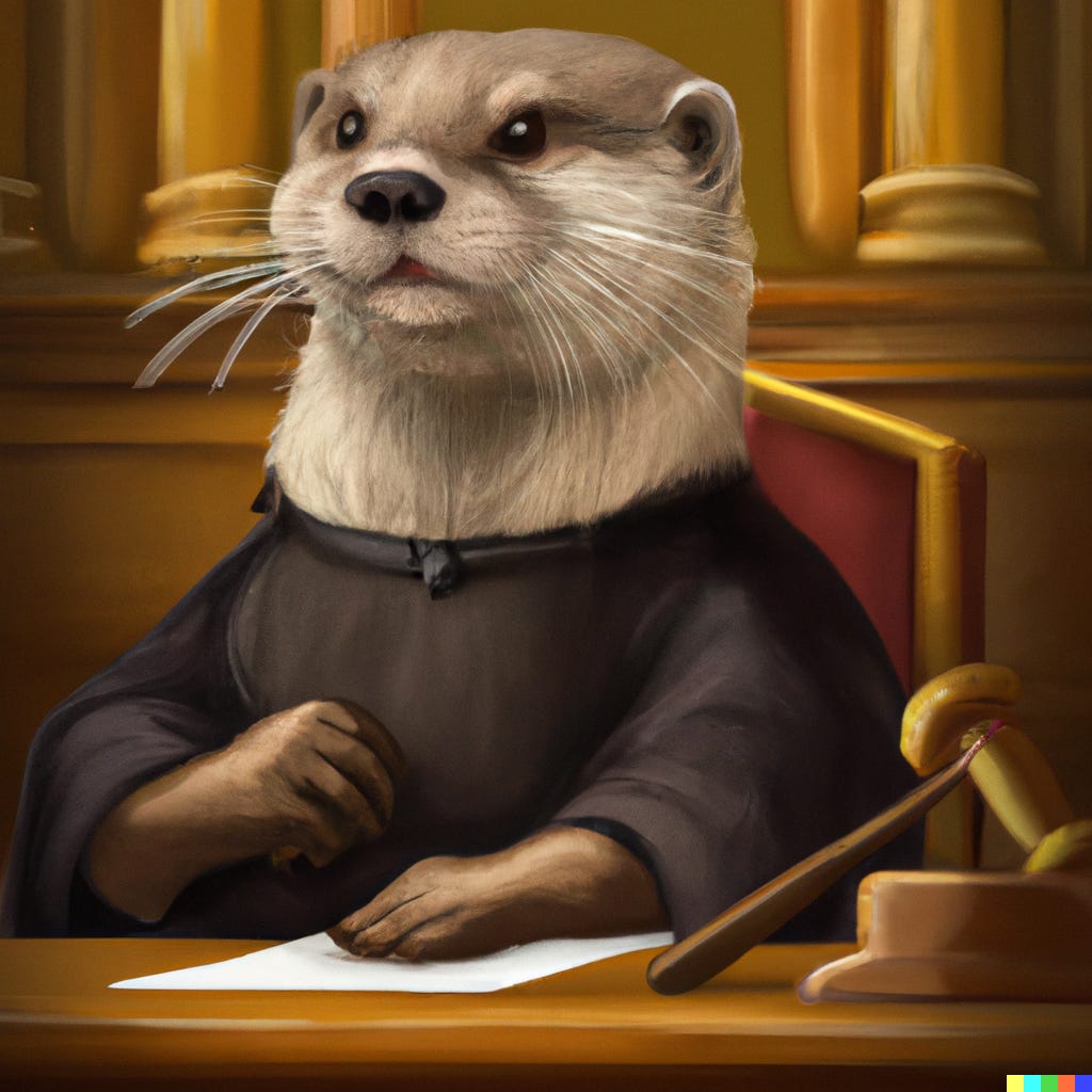 Artwork for AI, Law, and Otter Things