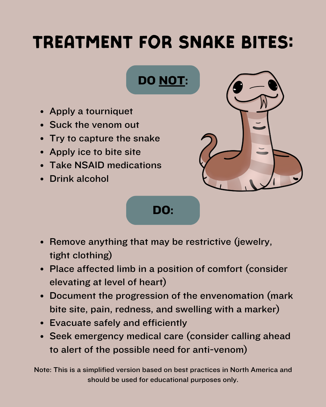 Snake Bite Scaries - by Kelly and Laura