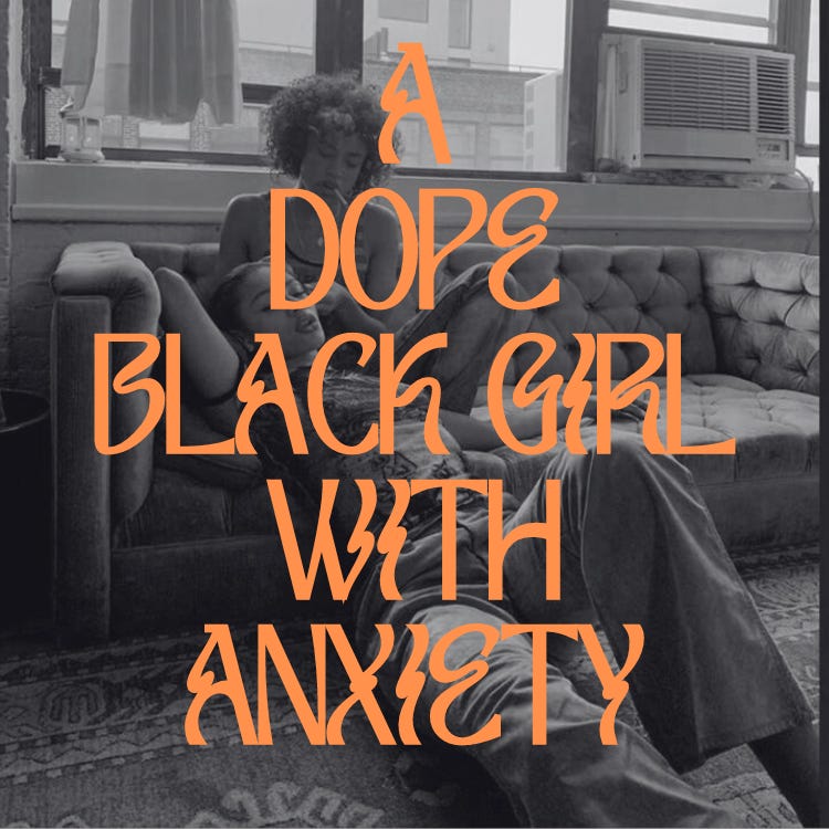 A Dope Black Girl With Anxiety logo