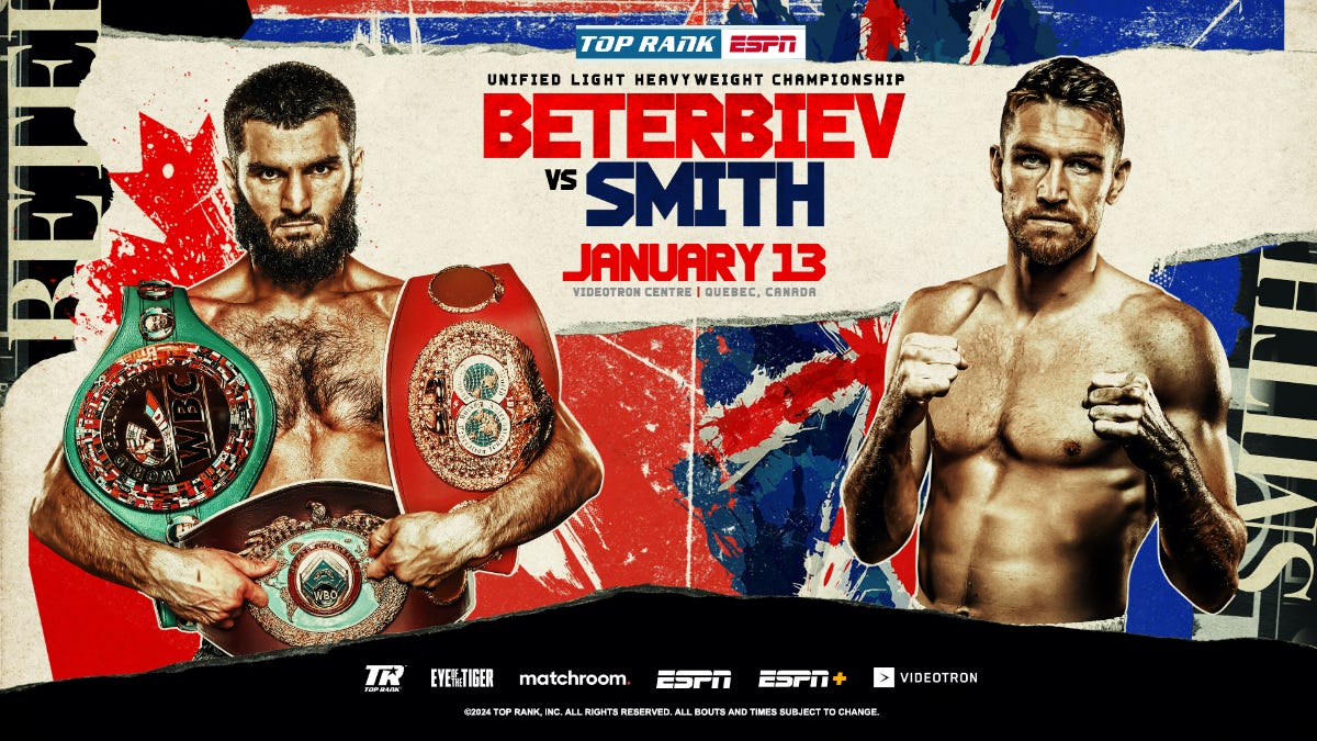 Notebook Postponed Beterbiev-Smith fight gets a new date