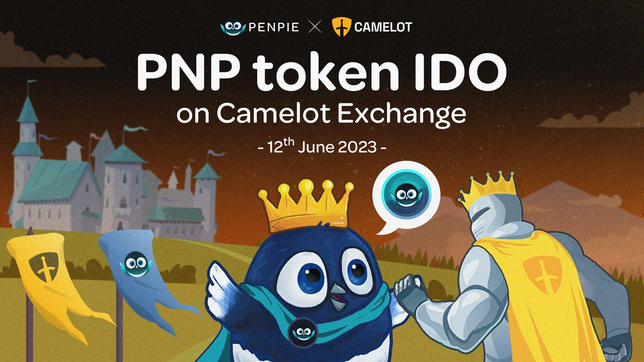 Penpie&apos;s PNP token IDO is going live on June 12th on the Camelot Launc...