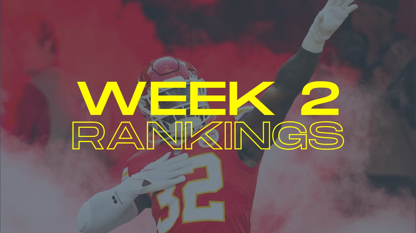 Week 2 IDP Rankings - by Jase Abbey - The IDP Show