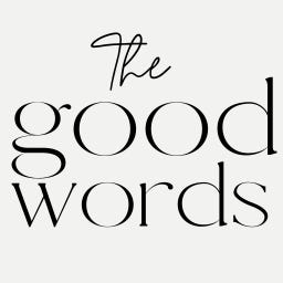 The Good Words with Sarah Sandel logo