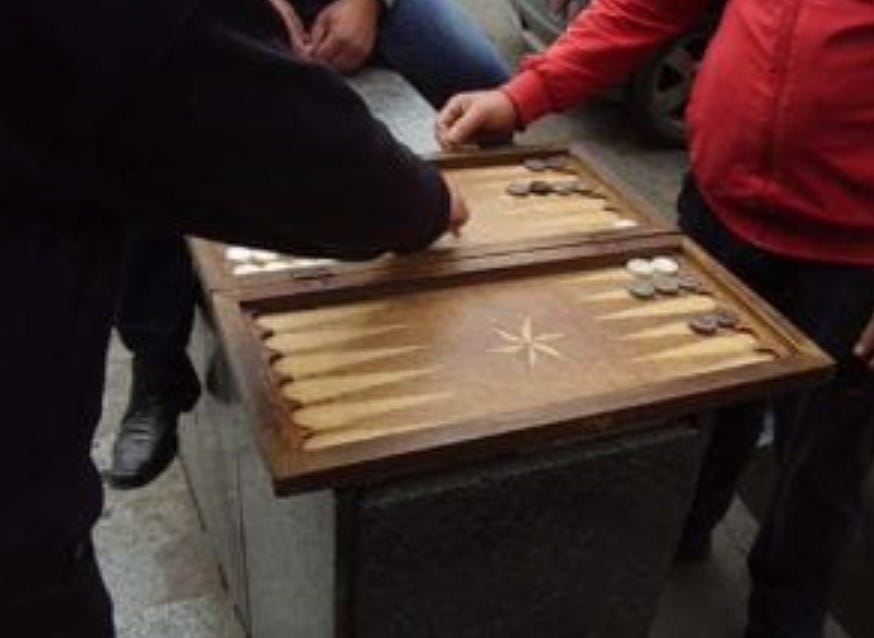Never been this unlucky before : backgammon