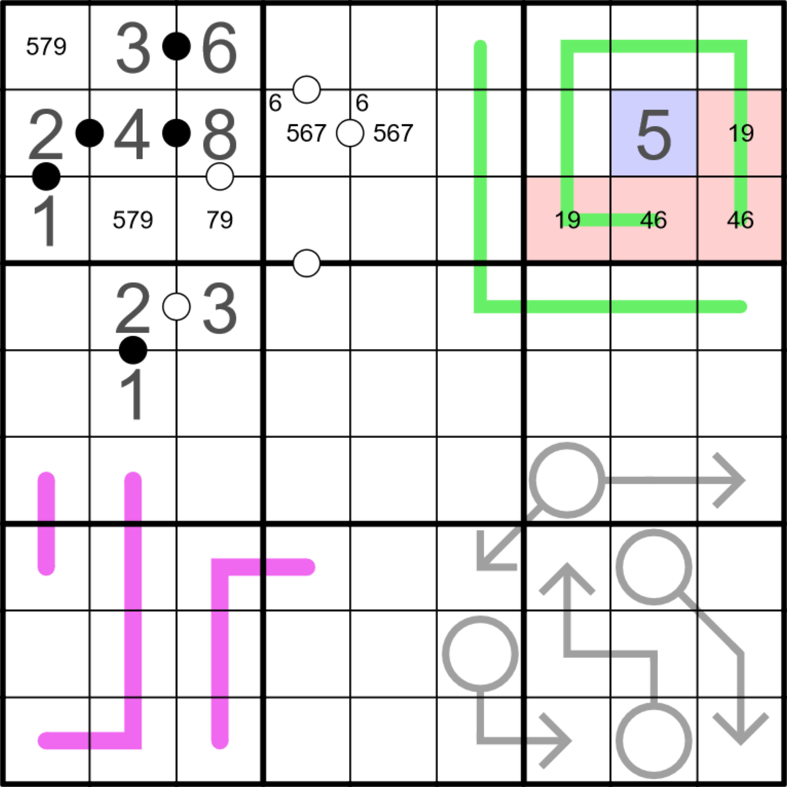 Variations of sudoku puzzles.