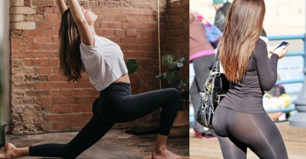 Trung Phan on X: Lululemon yoga pants are made of Luon, a trademarked  fabric that is 86% nylon and 14% Lycra. How did it solve the camel-toe  problem? Luon is preshrunk and