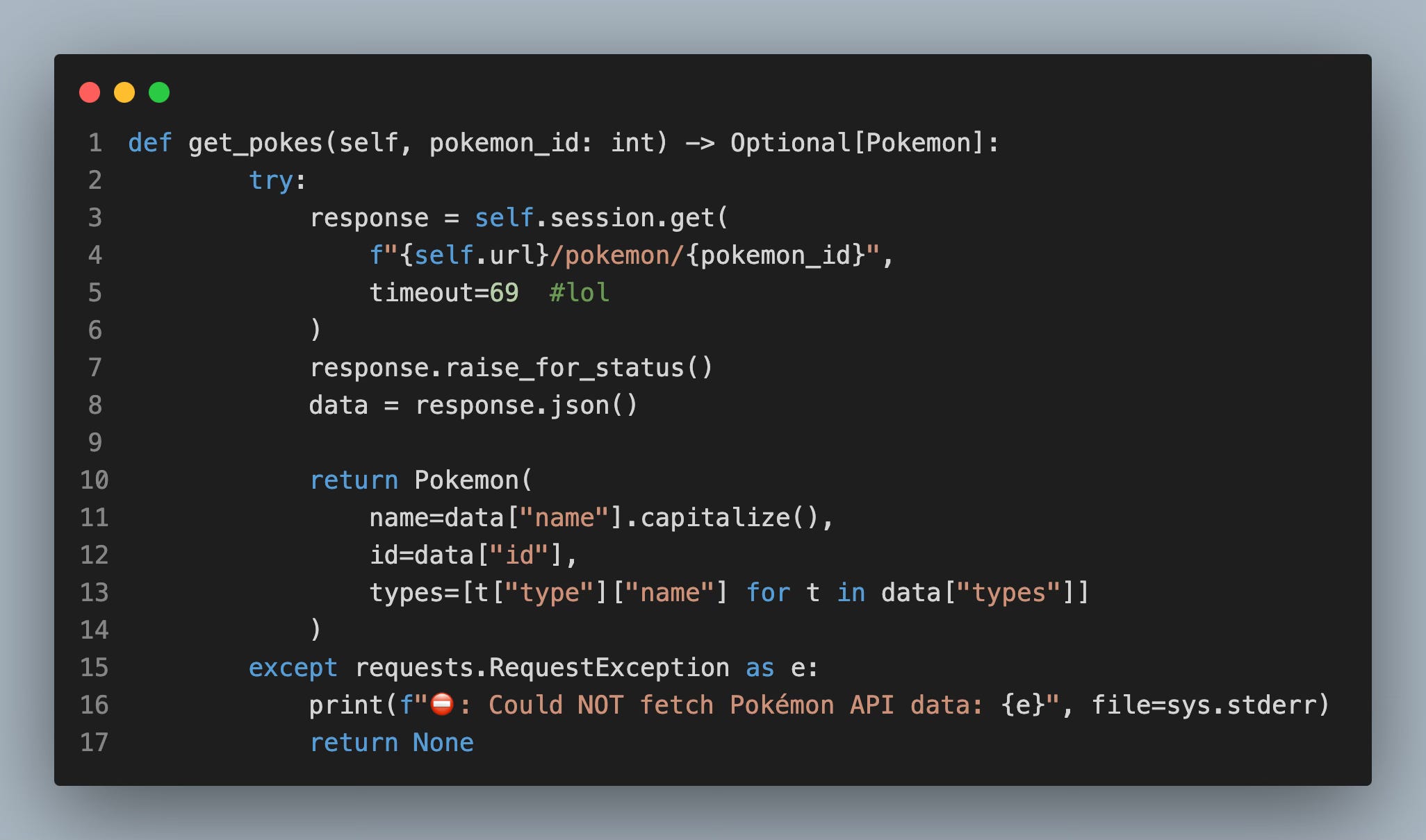 Python code
