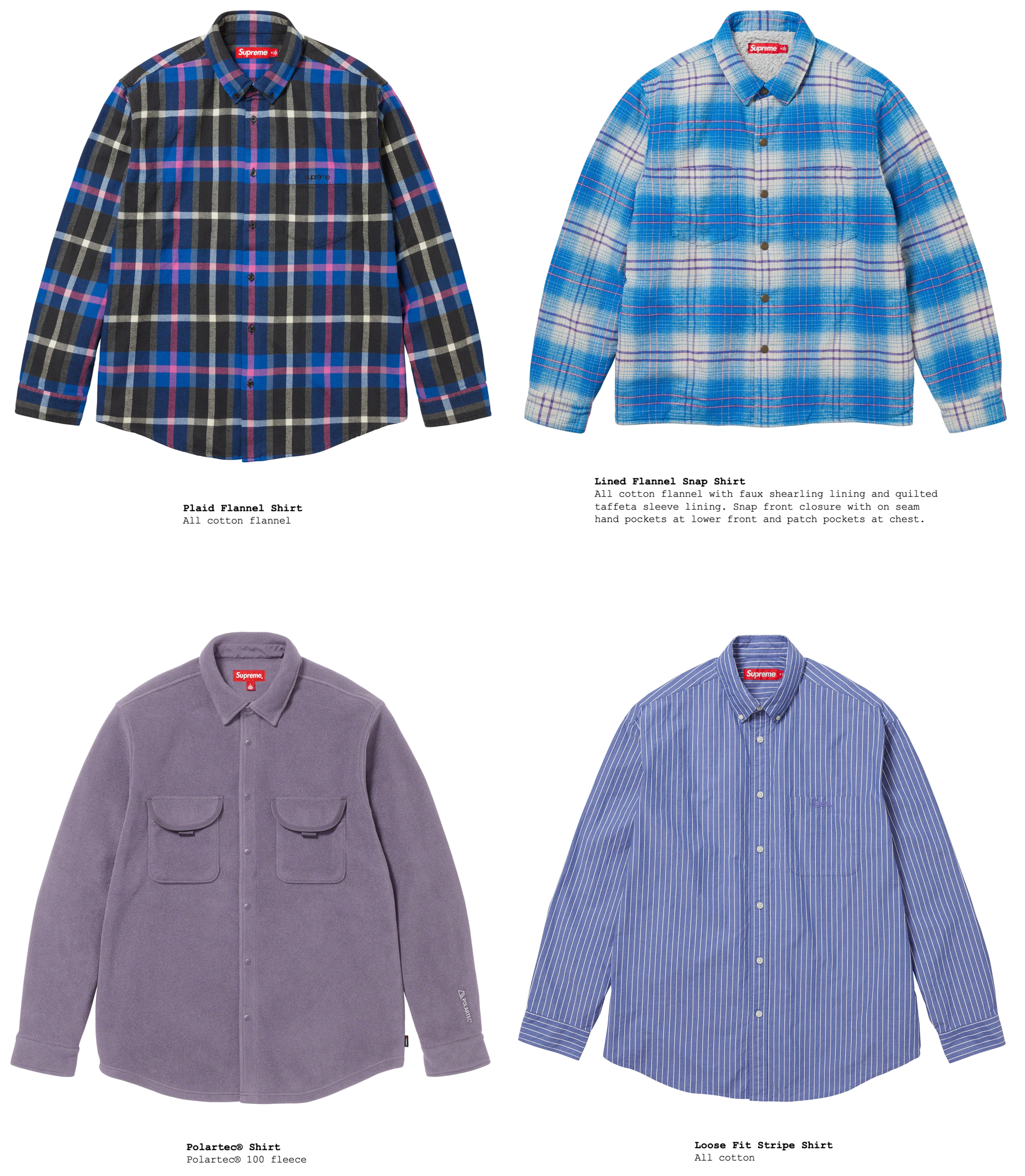 Supreme Flannel Shirt (FW23) Fushcia Men's - FW23 - US