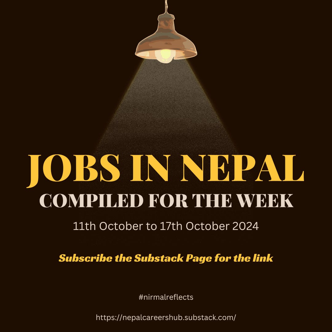 Weekly Job Newsletter 11th October to 17th October 2024