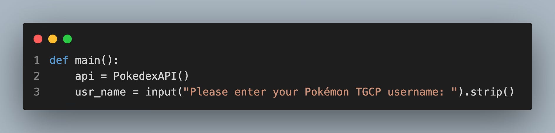 Python code