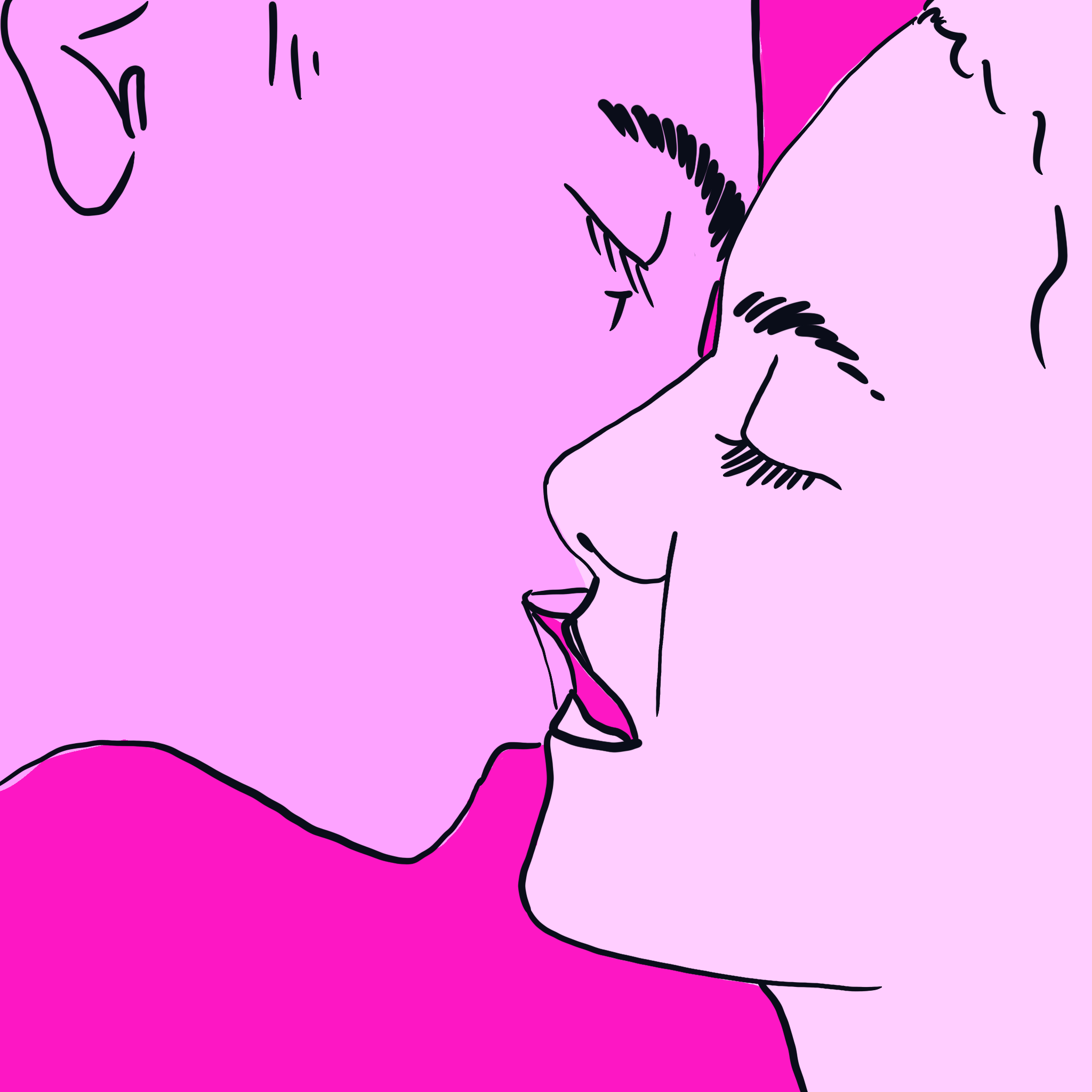 first kiss with your mouth full - by Katie Kalahan