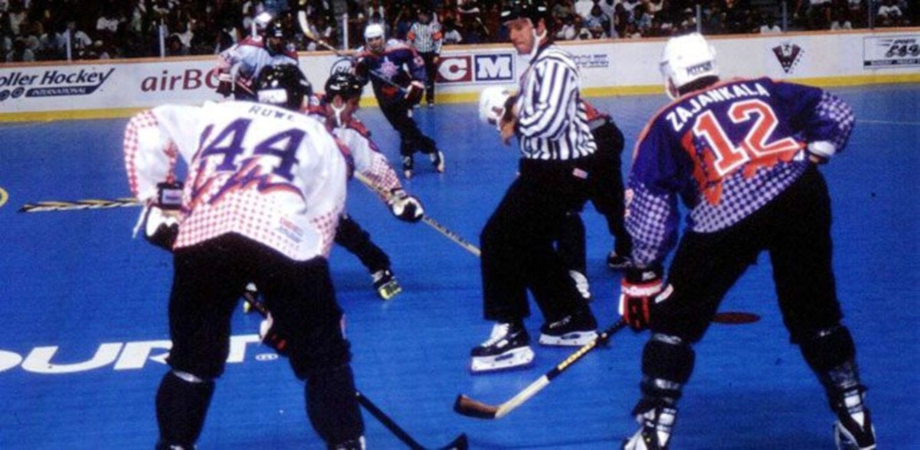 Pittsburgh Penguins Roller Hockey Vintage 90s Jersey Inline 