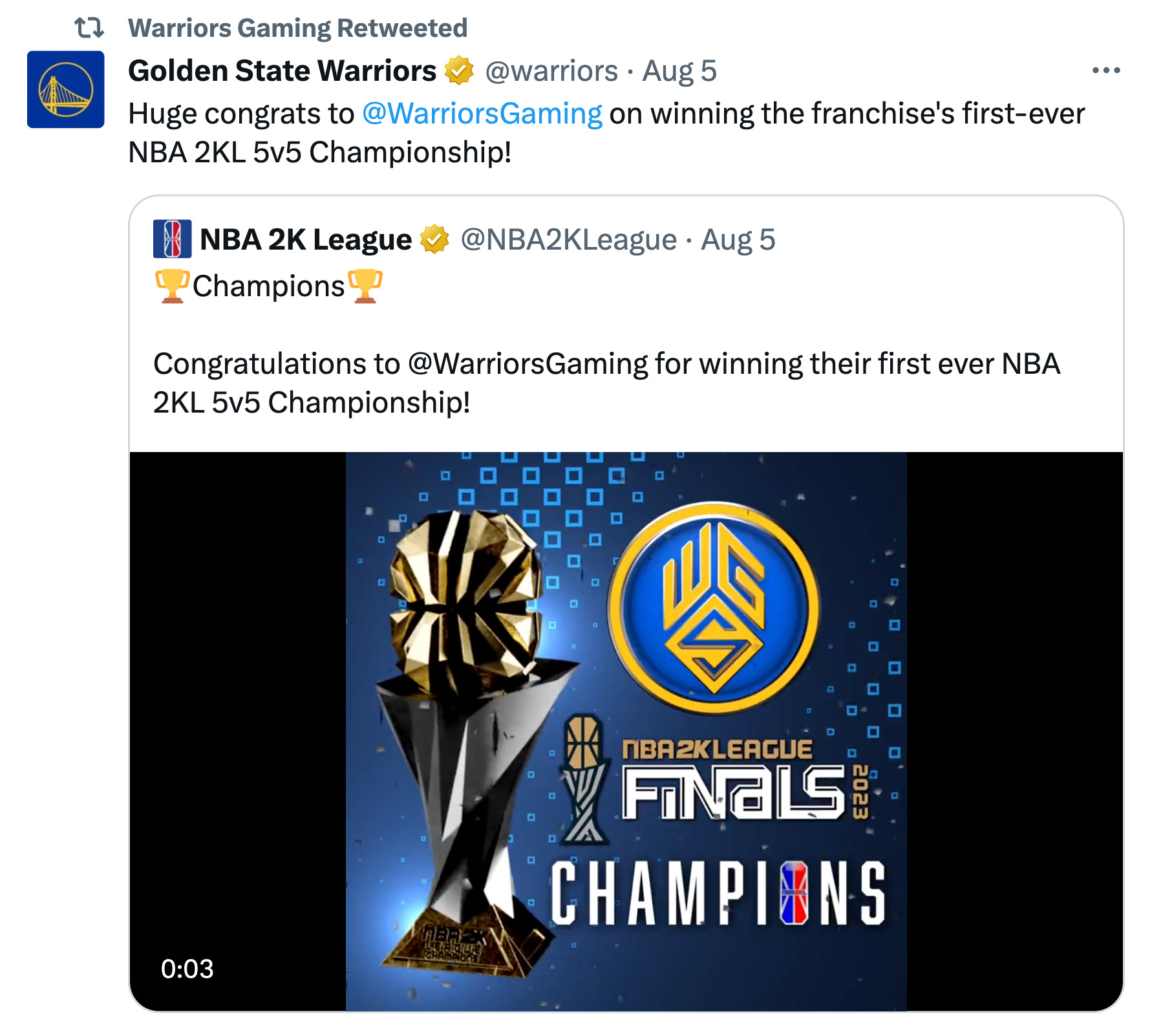 Bucks gaming wins NBA 2K League Championship