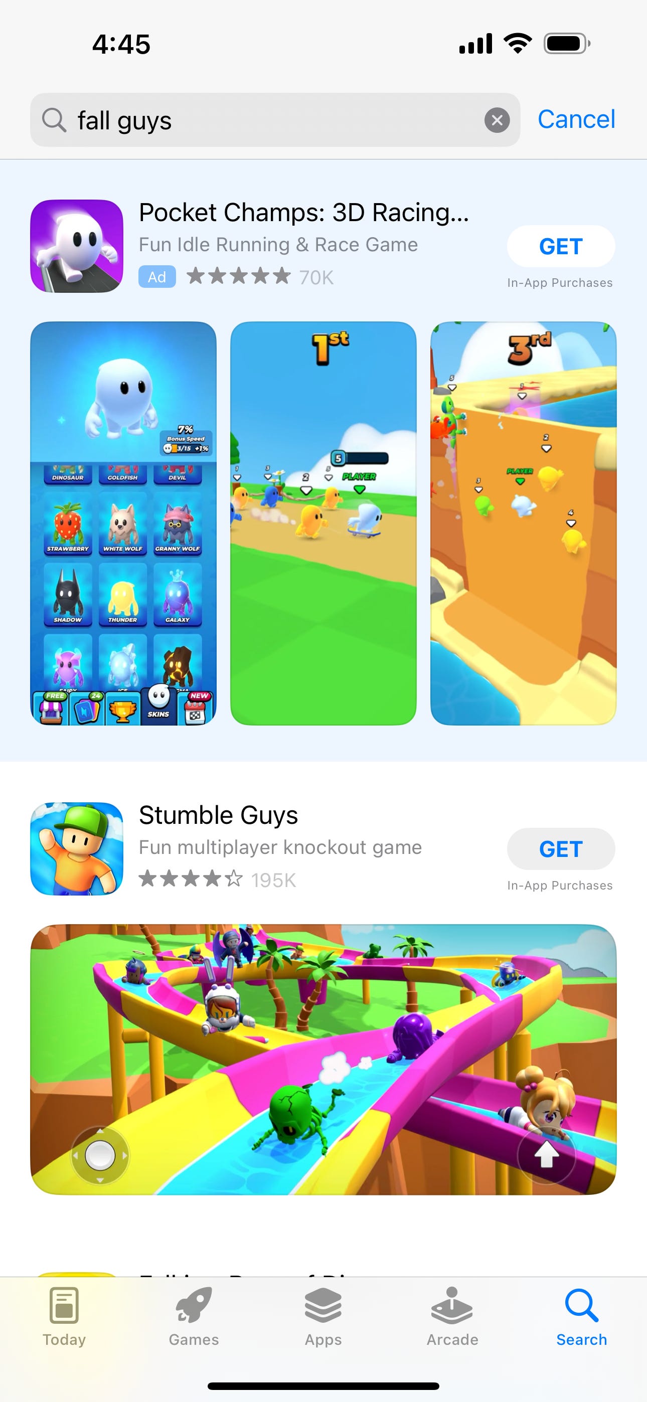 A Fall Guys clone called Stumble Guys has topped the iPhone game charts