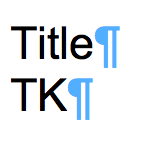 Title TK
