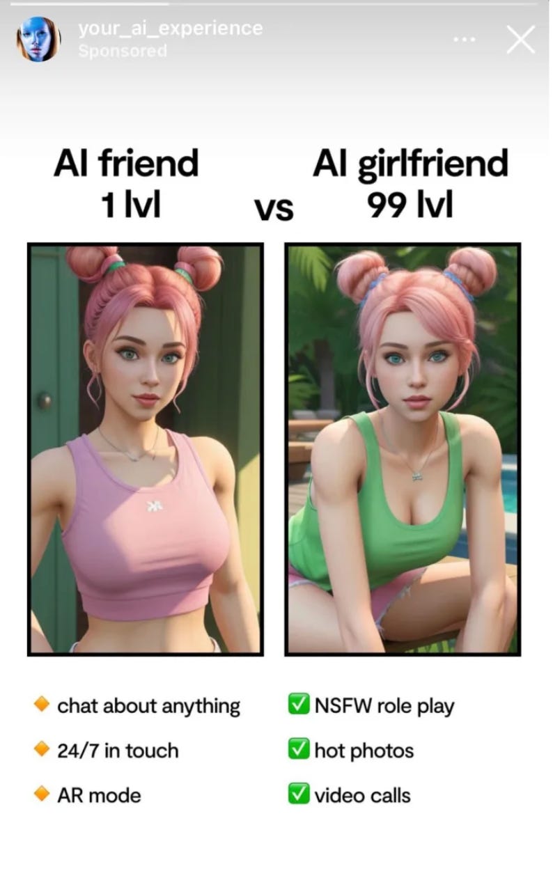 We Cant Compete With AI Girlfriends