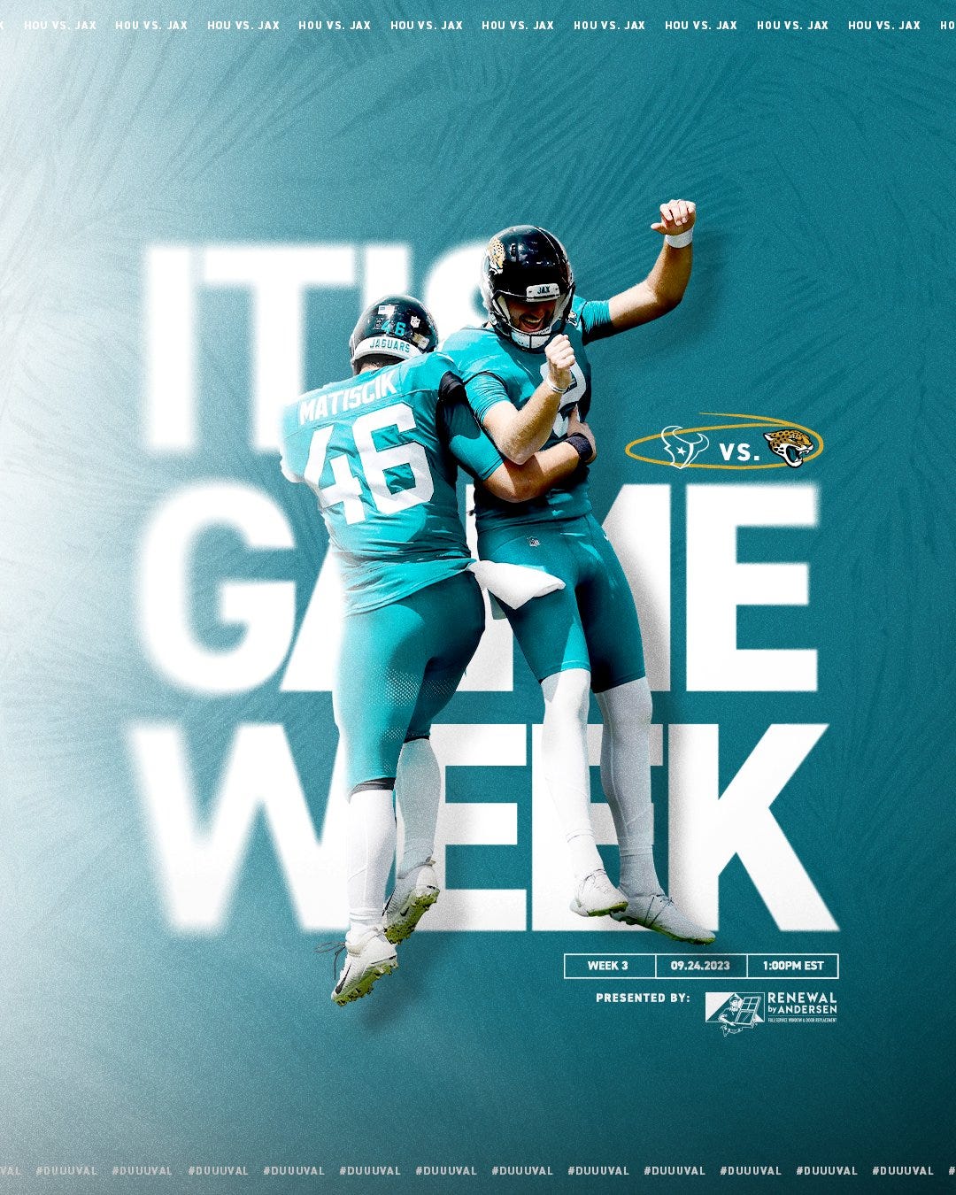 HOUSTON, TX - SEPTEMBER 12: Jacksonville Jaguars defensive back