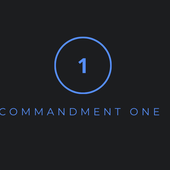 Artwork for Commandment One