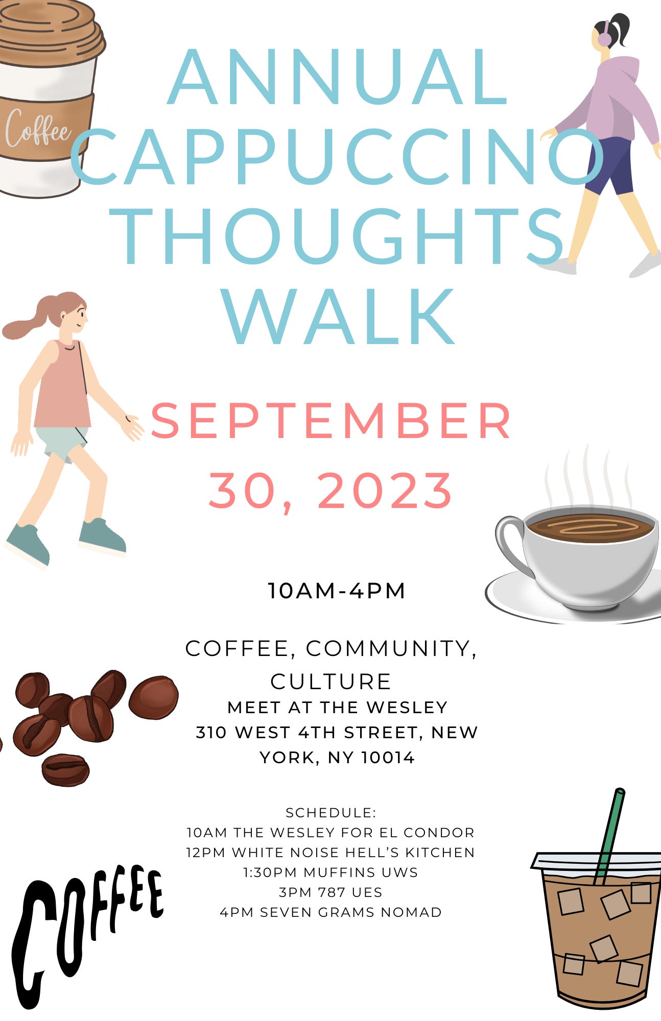 Cappuccino Thoughts: On the 1st Annual Walk!