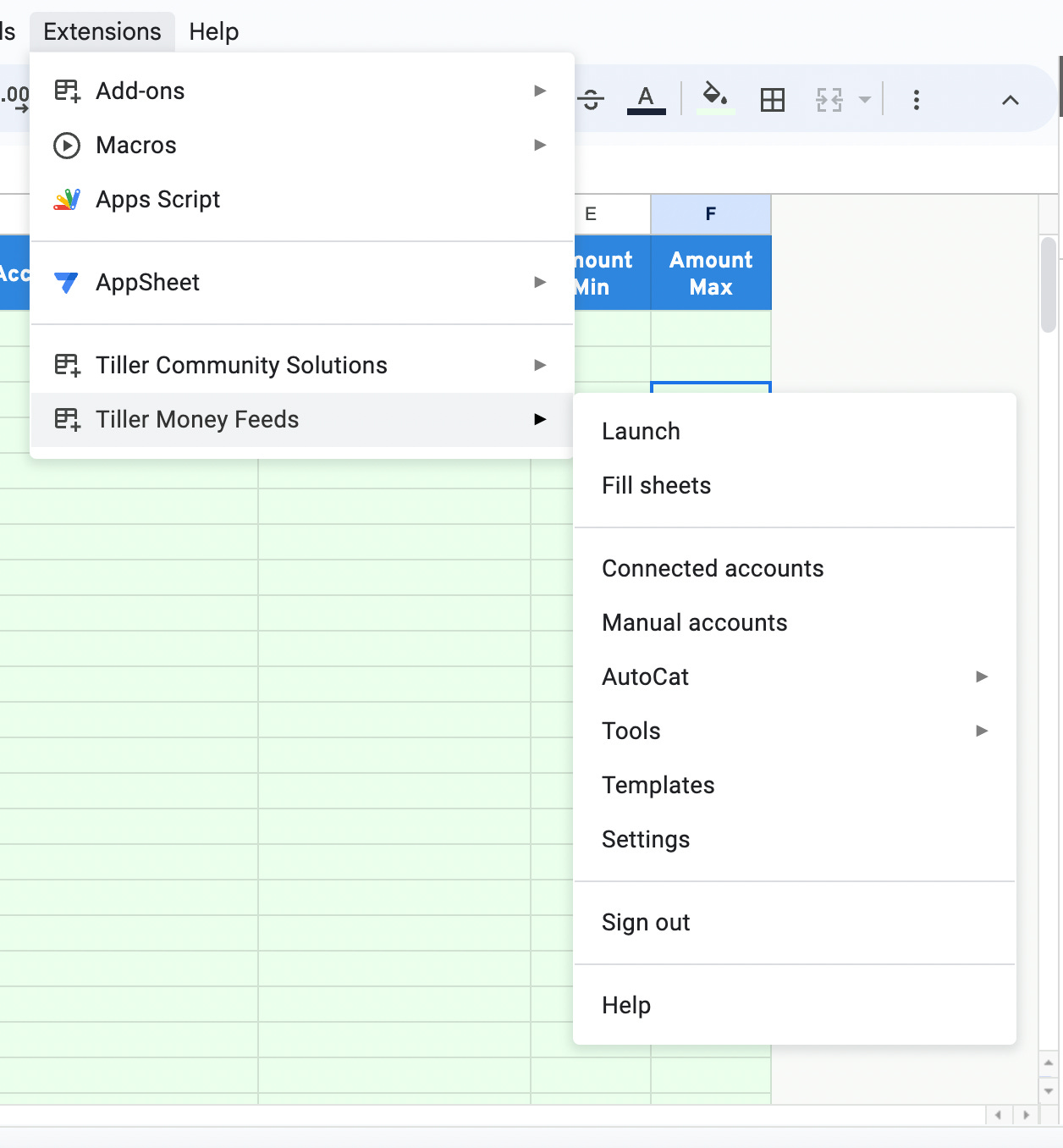 Tiller For Microsoft Excel