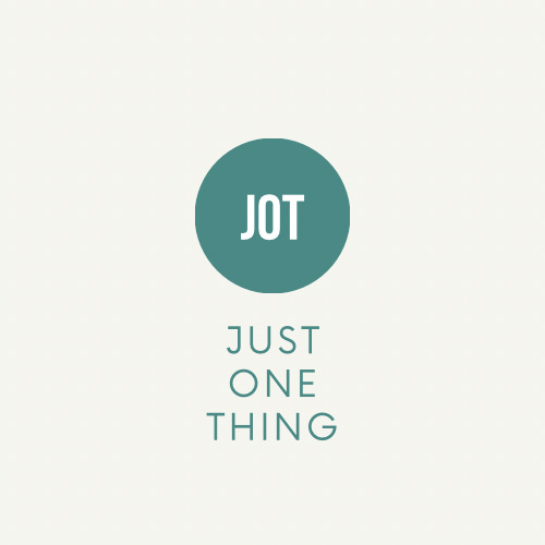 JOT (Just One Thing) logo