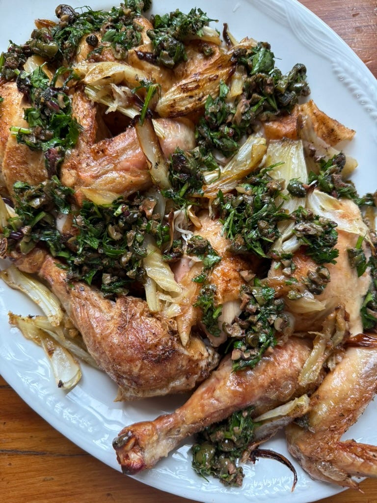Spiced Chicken with Olive & Citrus Salsa