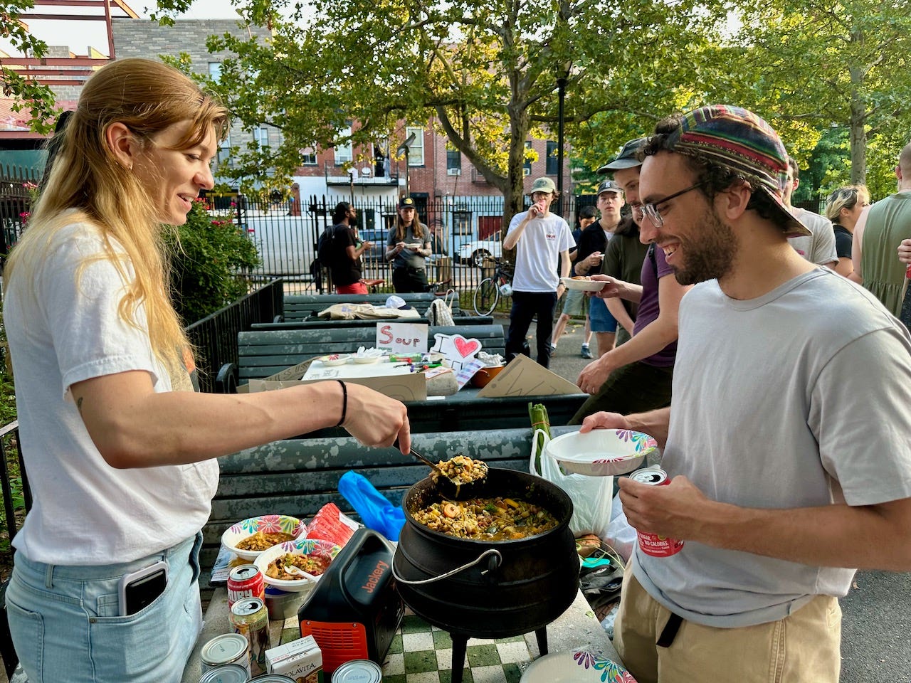 The Perpertual Stew Party Taking Over a Bushwick Playground