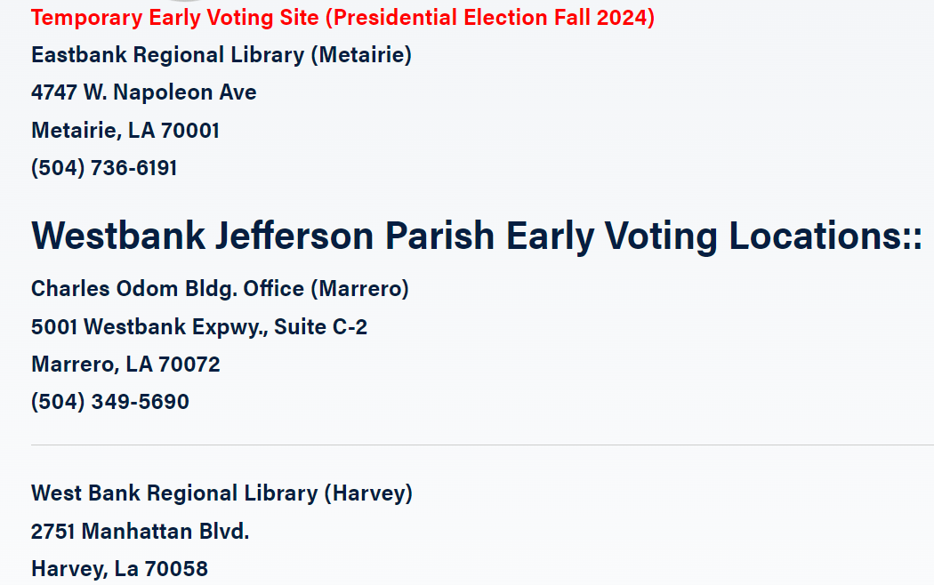 Early Voting Starts TODAY (October 2024)