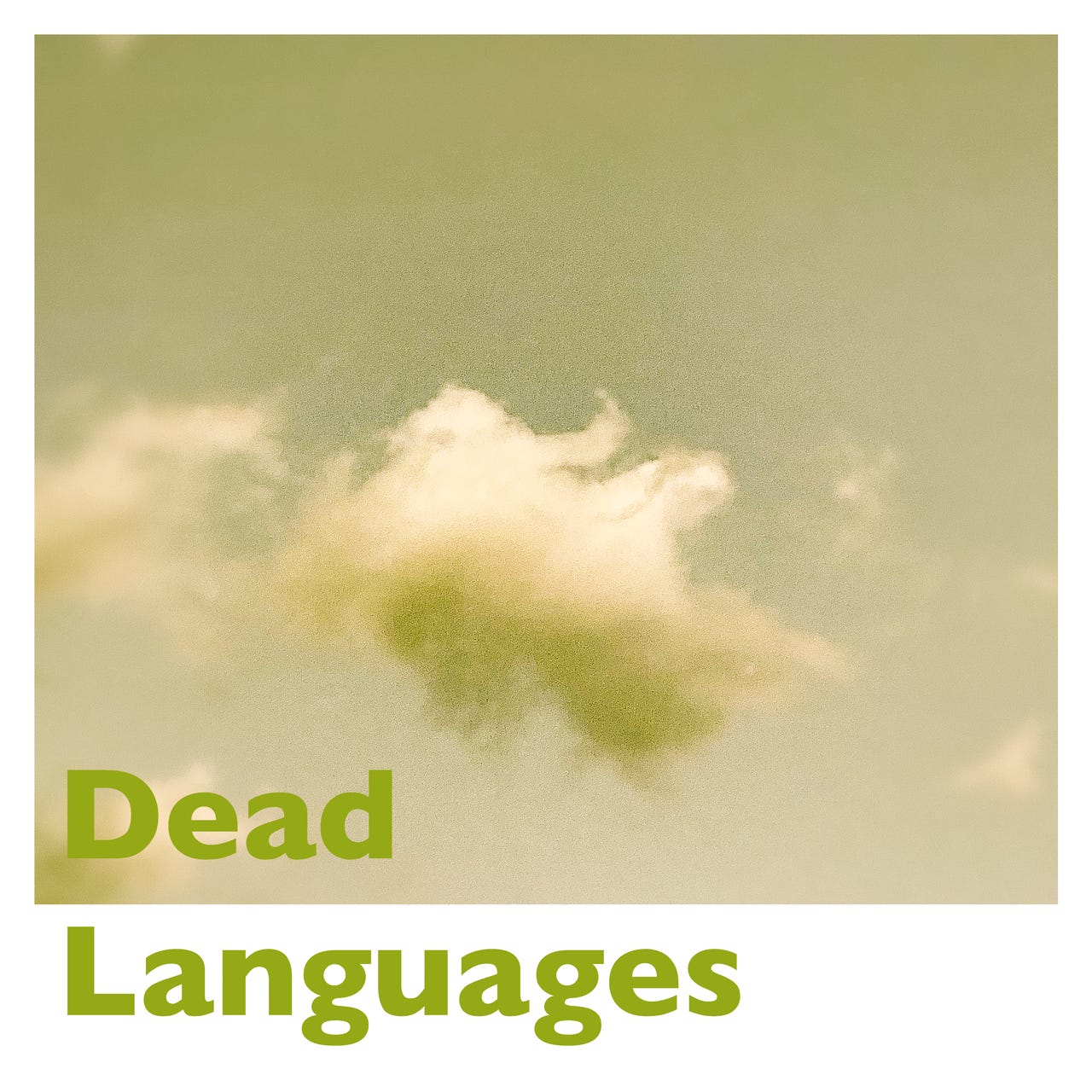 Artwork for Dead Languages