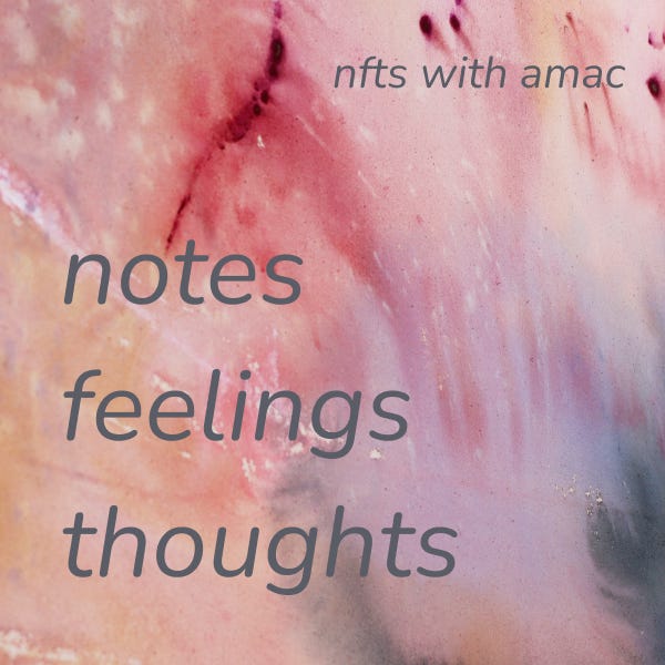 notes, feelings, thoughts - from alex maceda studio