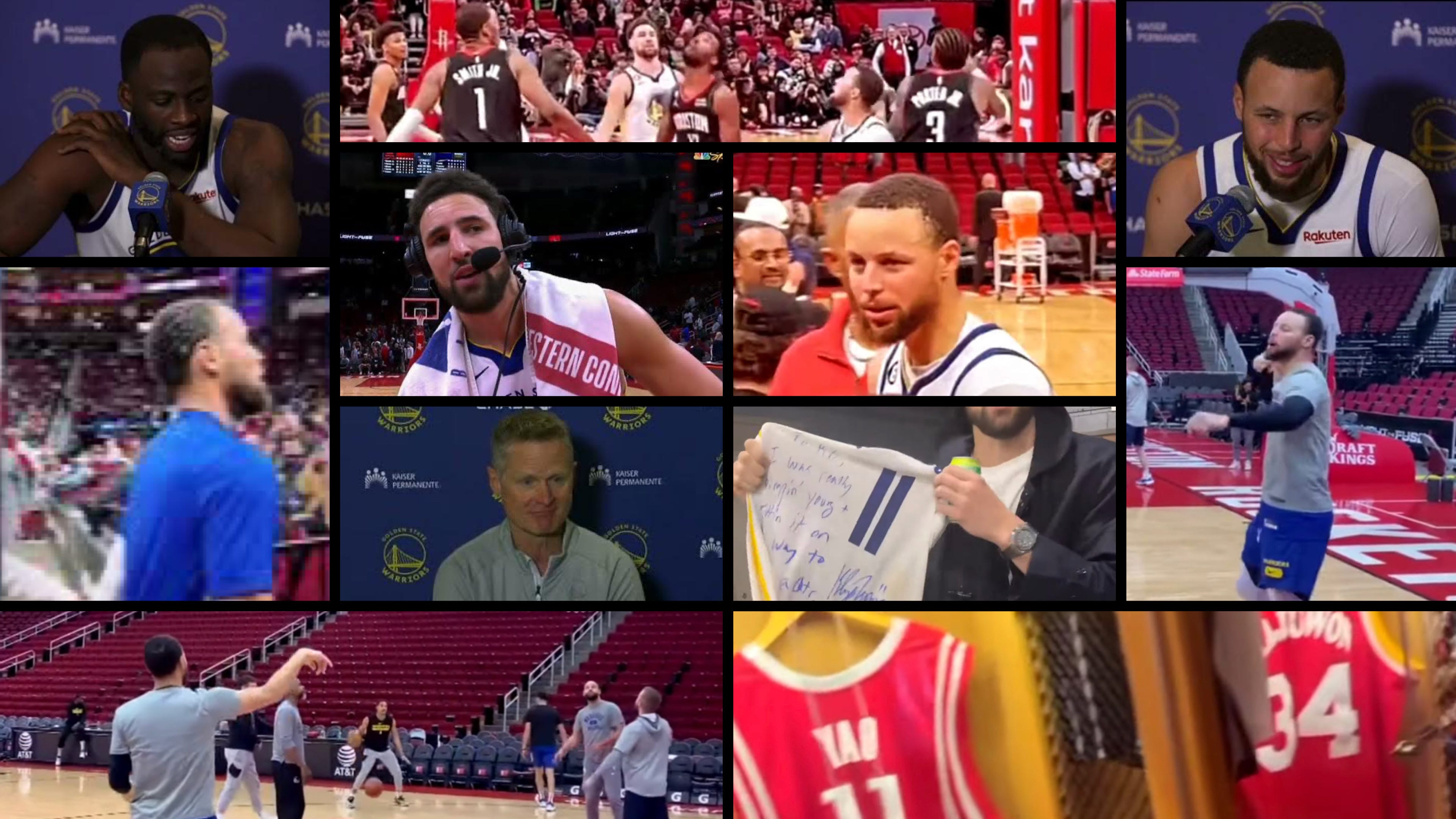 Rockets coach forgets he's in public, celebrates Steph Curry