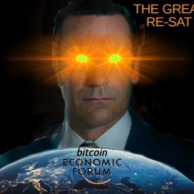 Bitcoin Economic Forum & The Great Re-Sat logo