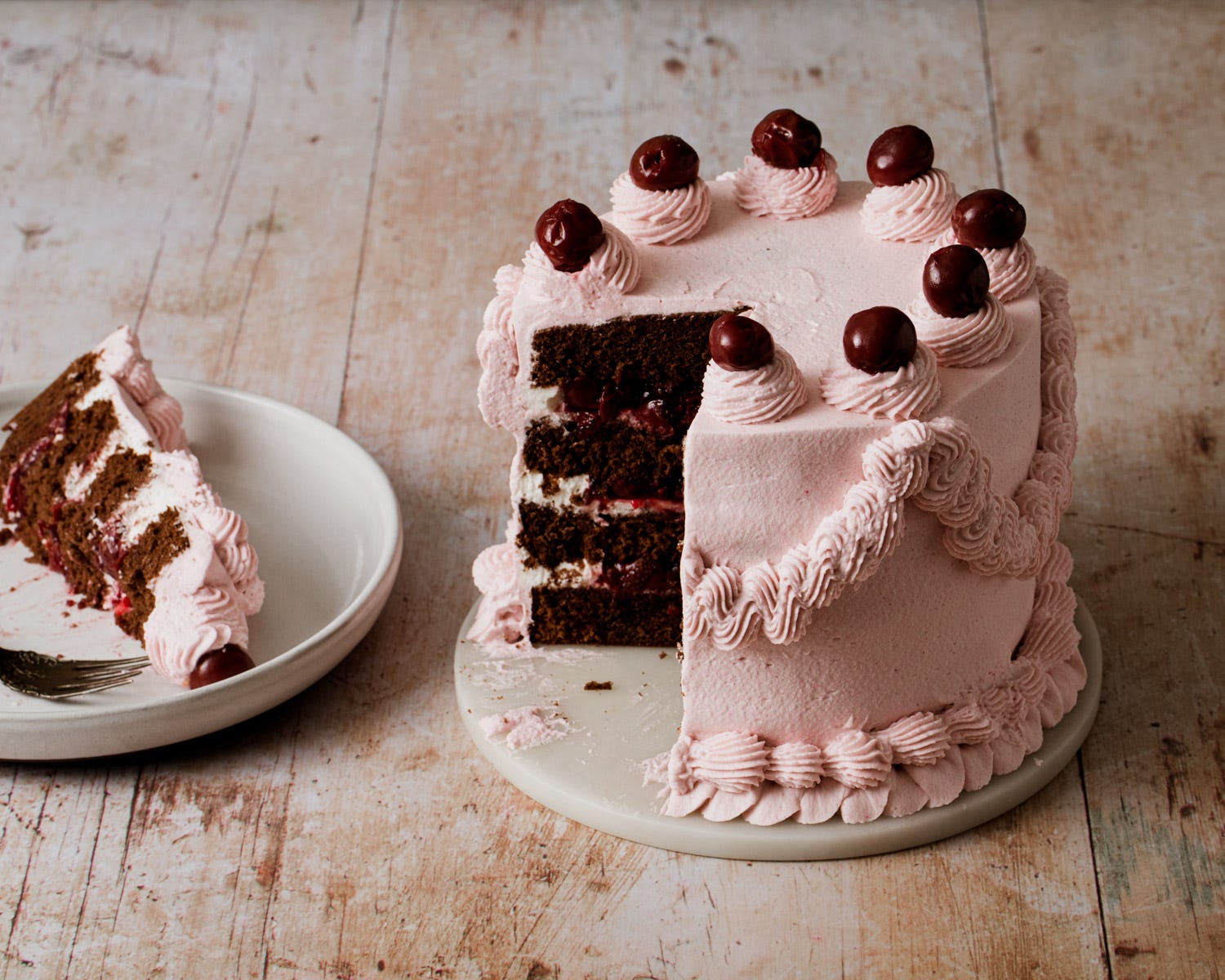 Black Forest Cake with Mascarpone Frosting - Creative Culinary