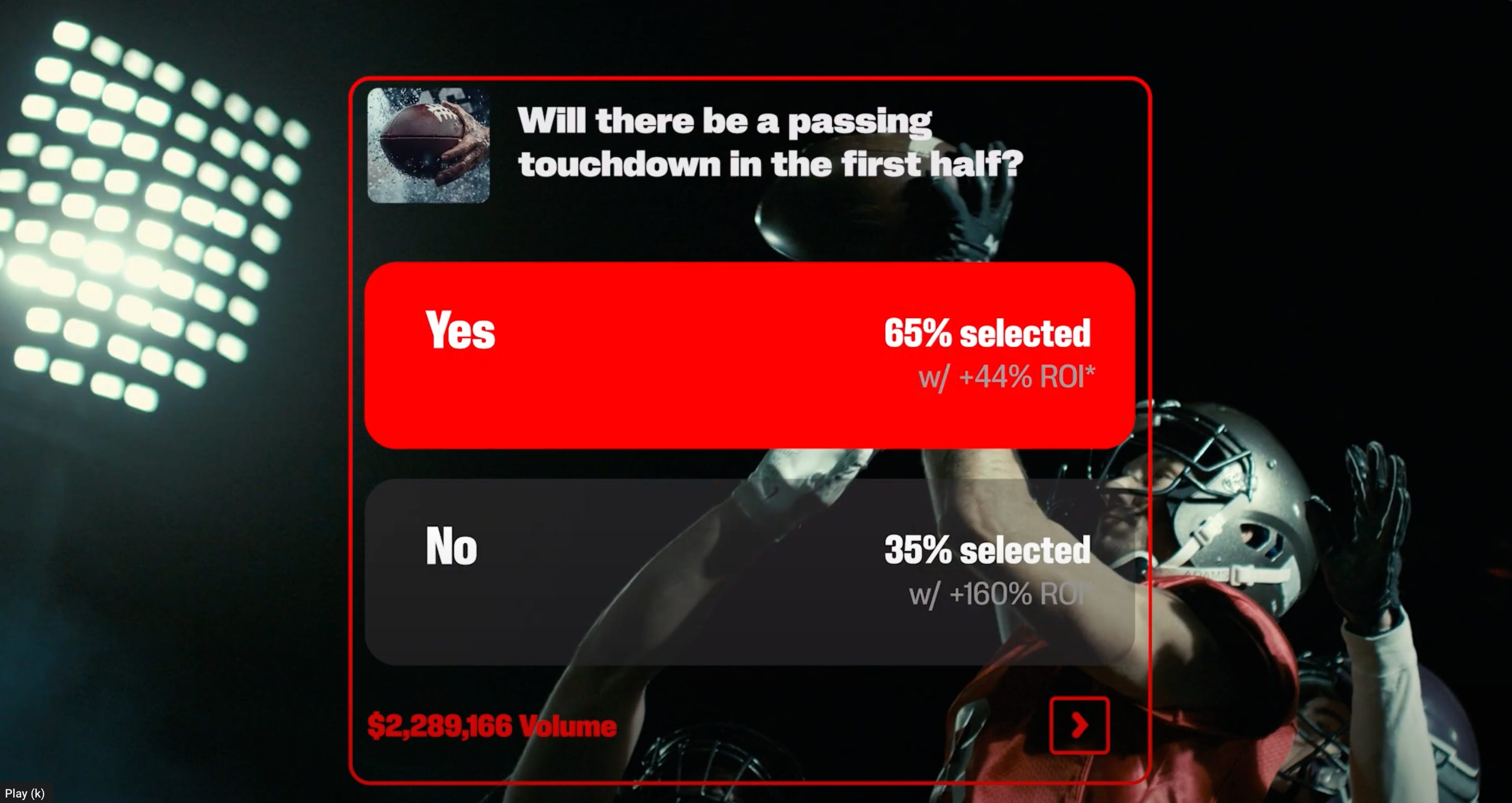 SI Predict: example of a sports betting question