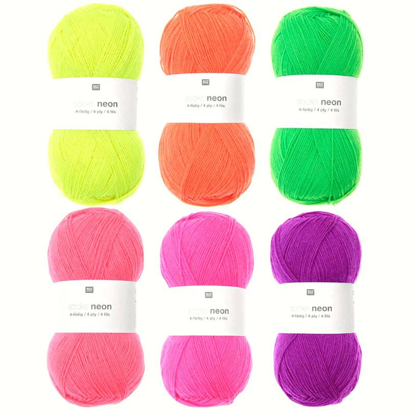 Premium Glow in the dark Wool Yarn set