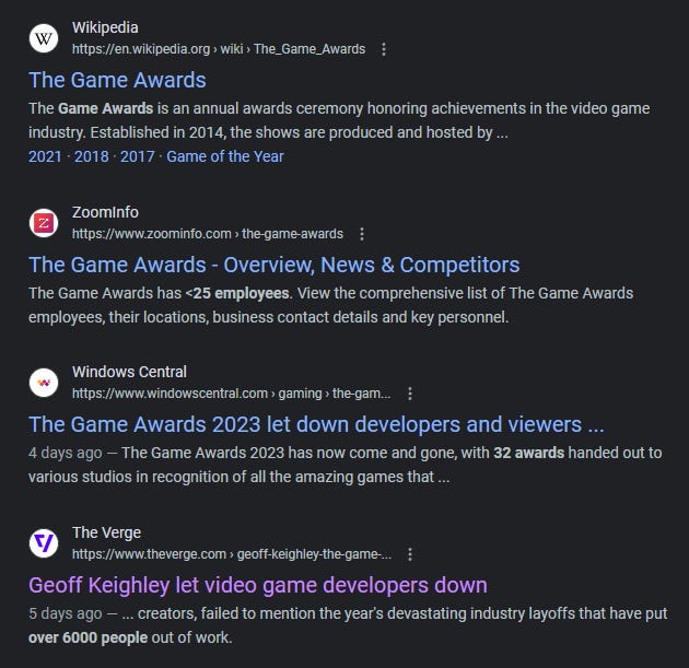 The Game Awards 2014 - Wikipedia
