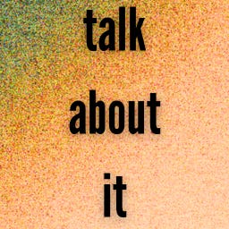 Artwork for talk about it