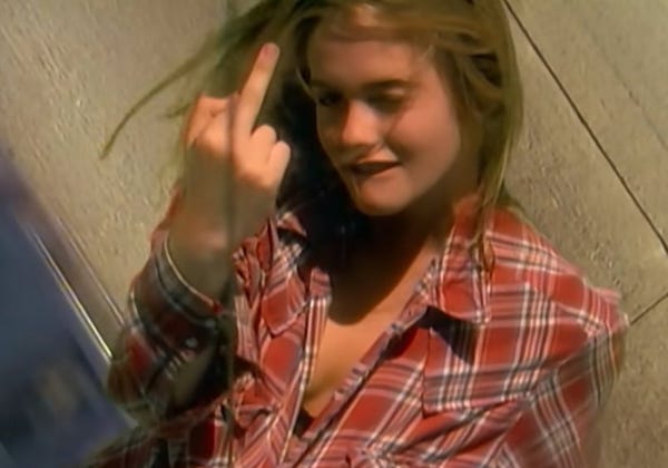 Alicia Silverstone in Aerosmith's Cryin' video (1993) Countless nights  thinking of this girl : r/90s